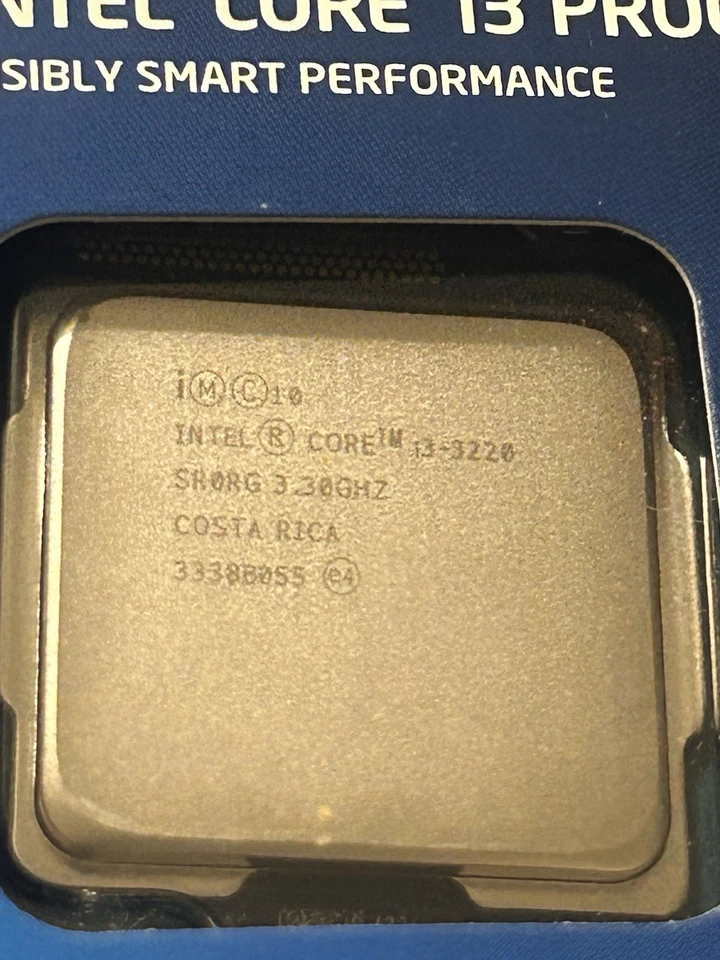 Intel Core i3-3220 Dual-Core Processor 3.30 Ghz 3 MB Cache LGA 1155 Untested - Image 2 of 2