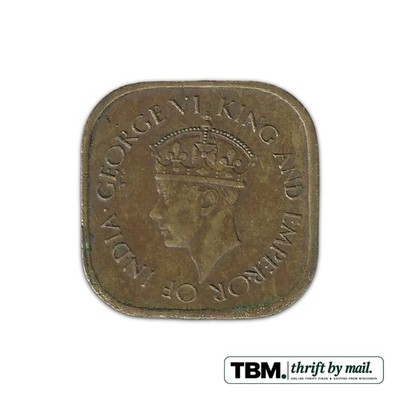 1944 Ceylon George VI 5 Cents Very Fine