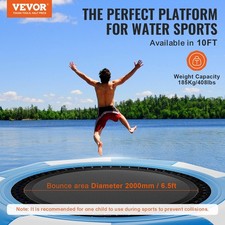 New Inflatable Water Bouncer, 10ft Recreational Water Trampoline, Portable Bou