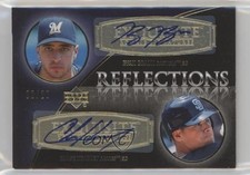 2007 Exquisite Rookie Signatures Gold 3/20 Ryan Braun Chase Headley Auto 7xr