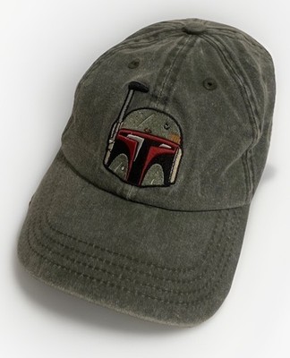 Star Wars The Book of Boba Fett Green Helmet Logo Baseball Cap Men's One Size