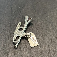JMF New Orleans Trumpet Charm Vintage Sterling Silver NL