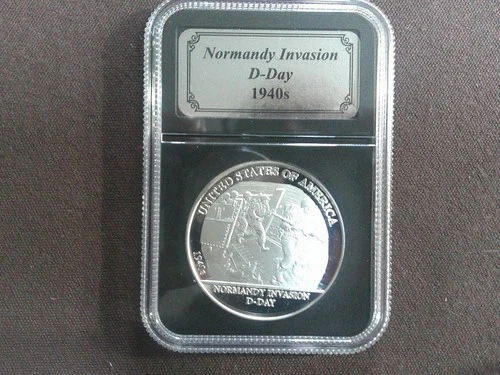 american history silver bullion collection Normandy Invasion D-Day 1940s