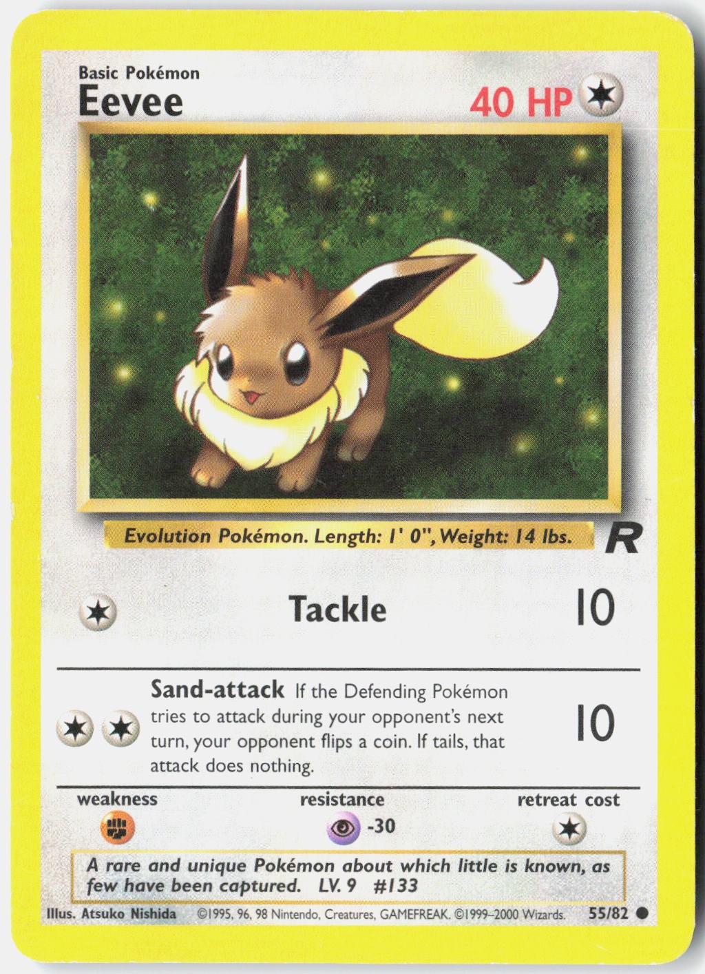 Eevee Team Rocket 55/82 Pokemon Card