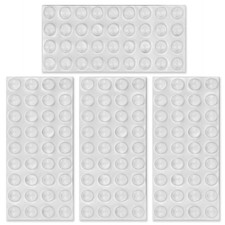144 Piece Clear Self Adhesive Cabinet Door Bumper Pads Surface Protector