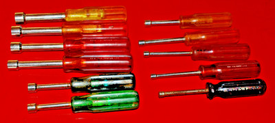 Proto Hollow Shank SAE Nut Driver set 11 piece 3/16  to 5/8   Made in USA