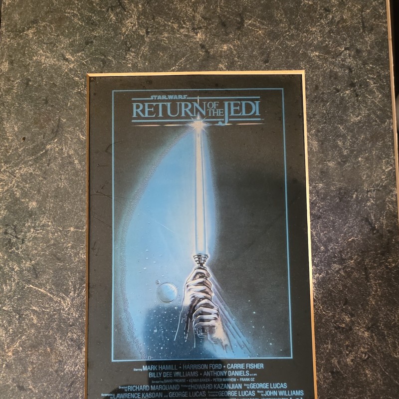 Zanart Star Wars Return of the Jedi ChromArt Print 1983 w/ Certificate