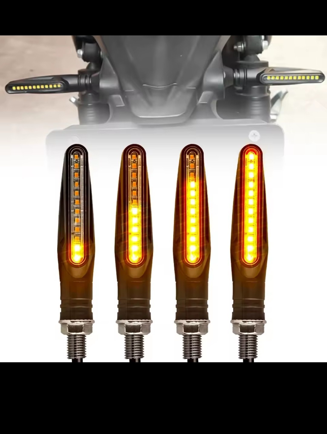 Clignotants Moto 12V LED Universels pour Remplacer vos Feux d'Origine Abîmés