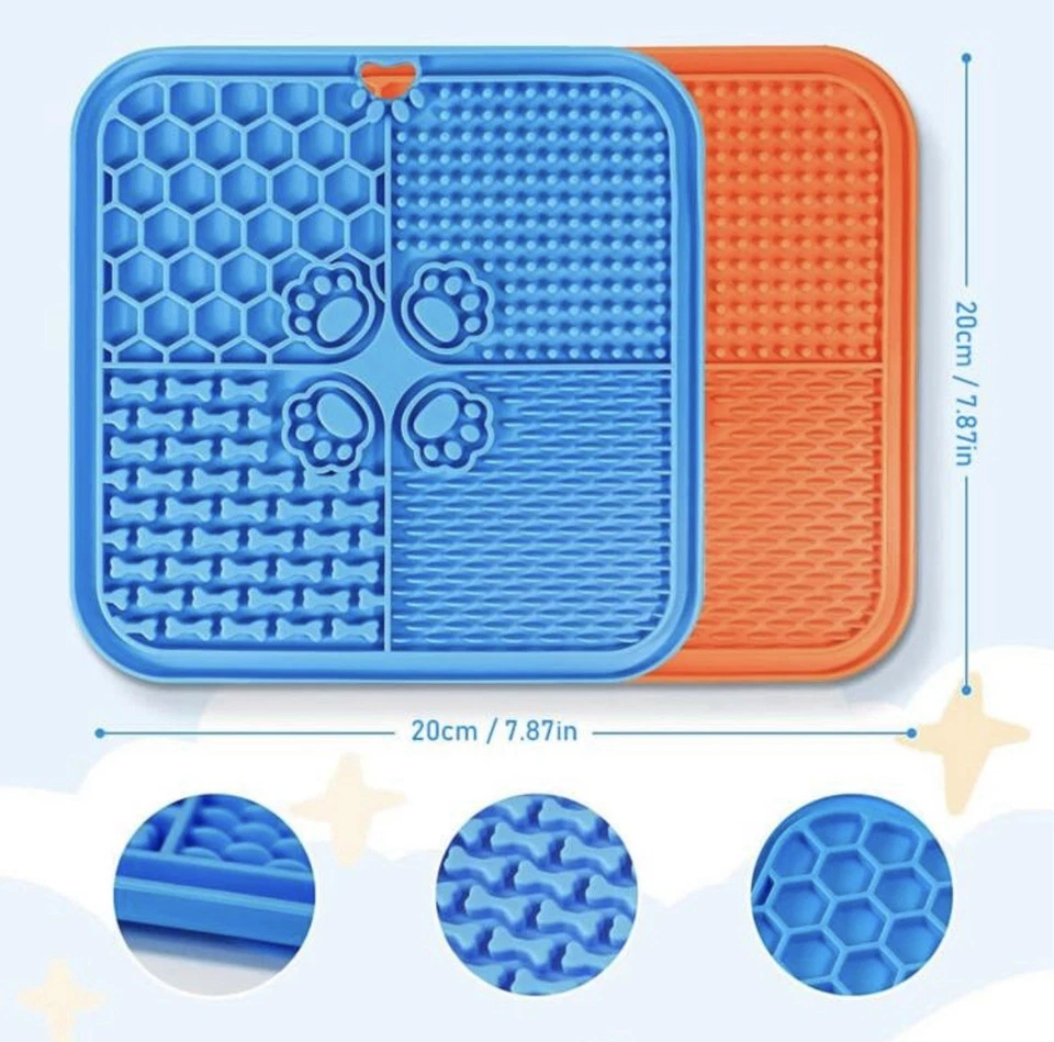 Silicone Pet Lick Mat For Dogs And Cats Suction Cups Dog Cat Anxiety Slow Feeder - Image 2 of 4