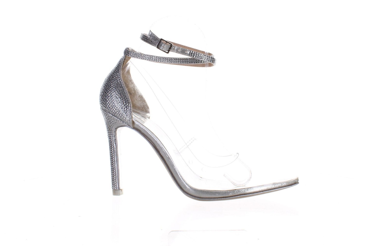 JLO by Jennifer Lopez Womens Morley2 Clear Ankle Strap Heels Size 6.5 (7754223)