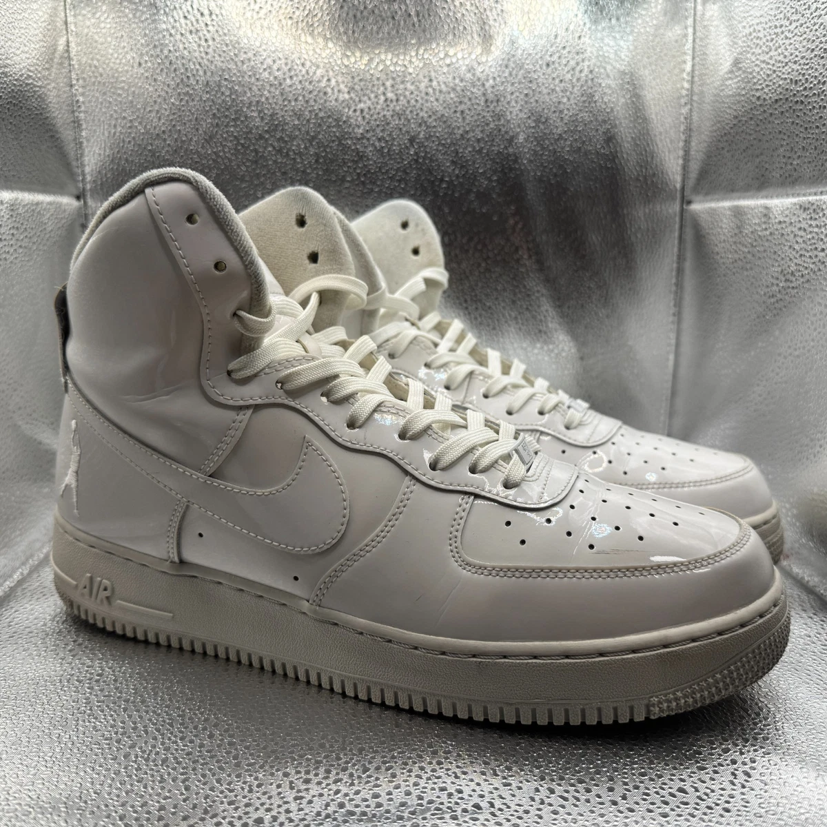Nike Air Force 1 QS High Sheed Triple White for Sale
