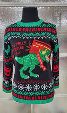 Celebrate Together Ugly Christmas Sweater - Medium - Dinosaur - Boom Box-Black