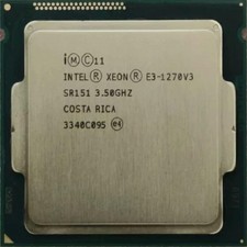 Intel Xeon E3-1270 V3 CPU Quad Core 3.5GHz 8M SR151 Socket LGA1150 Processor
