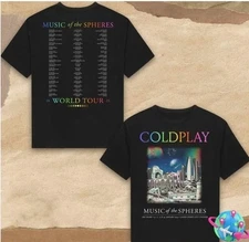Coldplay 2025 Music Of The Spheres World Tour T-shirt