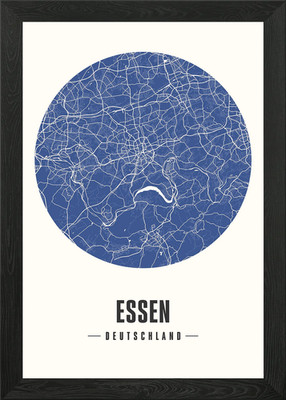 Essen Framed Wall Art Poster Canvas Print Picture