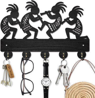 Kokopelli Schlüsselhalter Aus Holz Indianischen Stil Schlüsselhänger 30×20cm Sta