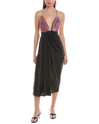 Mara Hoffman Jutta Linen-Blend Maxi Dress Women's Black 2
