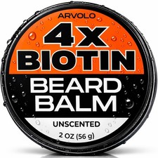 Biotin Beard Balm for Men Care   Moustache  Beard Hair Growth, Shaper, Strai...