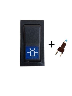 Rundumlampe Blau Wippschalter für Schlepper Traktor Hazard Light Rocker Switch