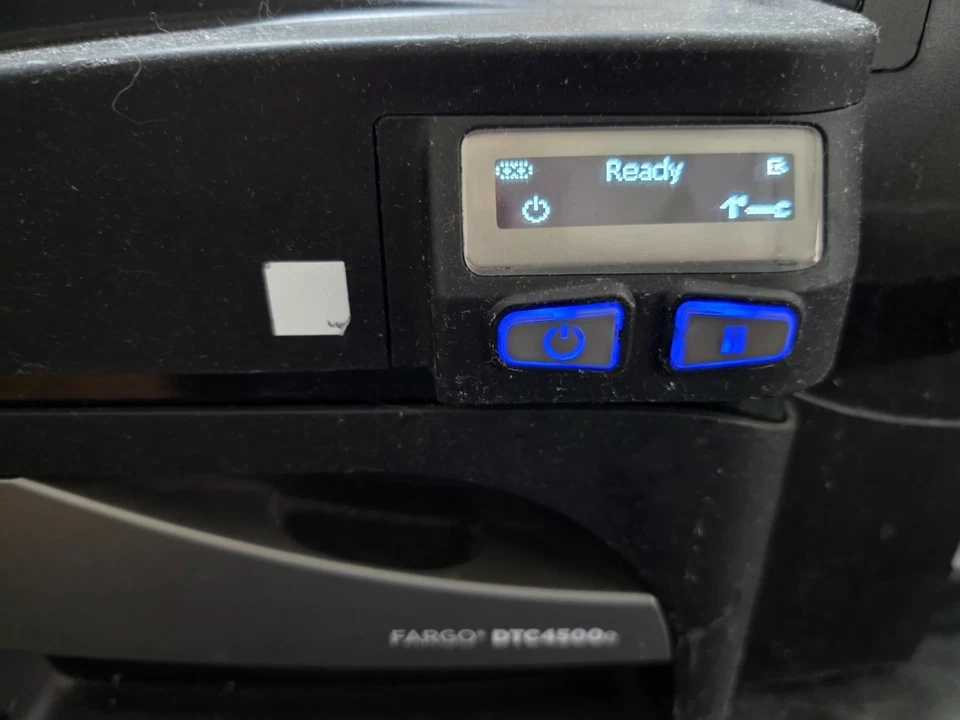 HID Fargo DTC4500e Color Card Printer *READ DESCRIPTION* - Image 2 of 4