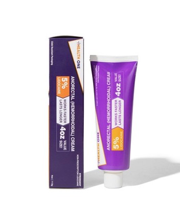 Lidocaine 5% Hemorrhoid Cream Maximum Strength Fast Pain Relief Anorectal OTC