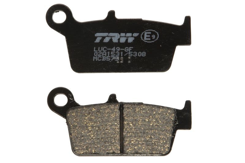 Plaquettes de frein TRW MCB575LF en métal fritté pour moto CR 0.1 de 1992