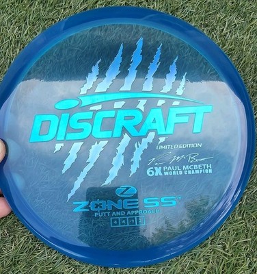 Discraft Paul McBeth LE 6x Claw Z Zone SS with Blue & Light Blue Silver Foil 173