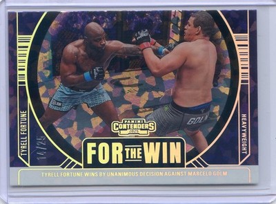 2025 Panini Contenders PFL Debut TYRELL FORTUNE #16 CRACKED ICE FOR THE WIN /25