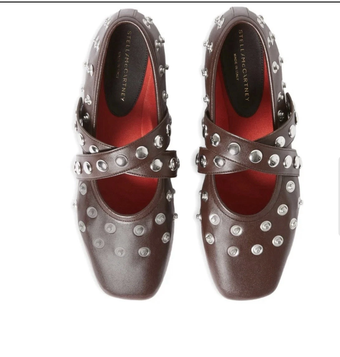 Stella McCartney — Stella McCartney Ryder Mary Jane Studded Shoes