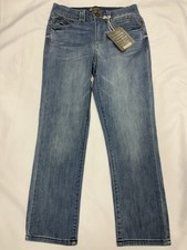 Democracy "Ab" Technology High Rise Vintage Skinny Mold  Hold Blue Jeans 6 NEW