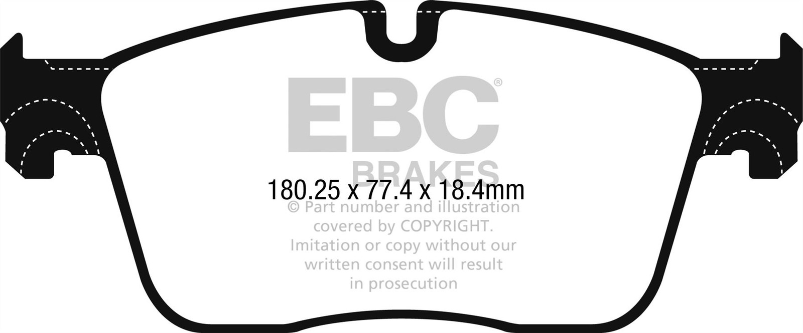 EBC DPX2253 BRAKE PAD SET DISC BRAKE Front