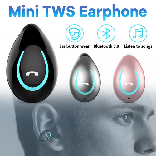 Bluetooth 5.0+EDR Wireless Earphone Headphone Headset Earbud Stereo In-Ear Mini