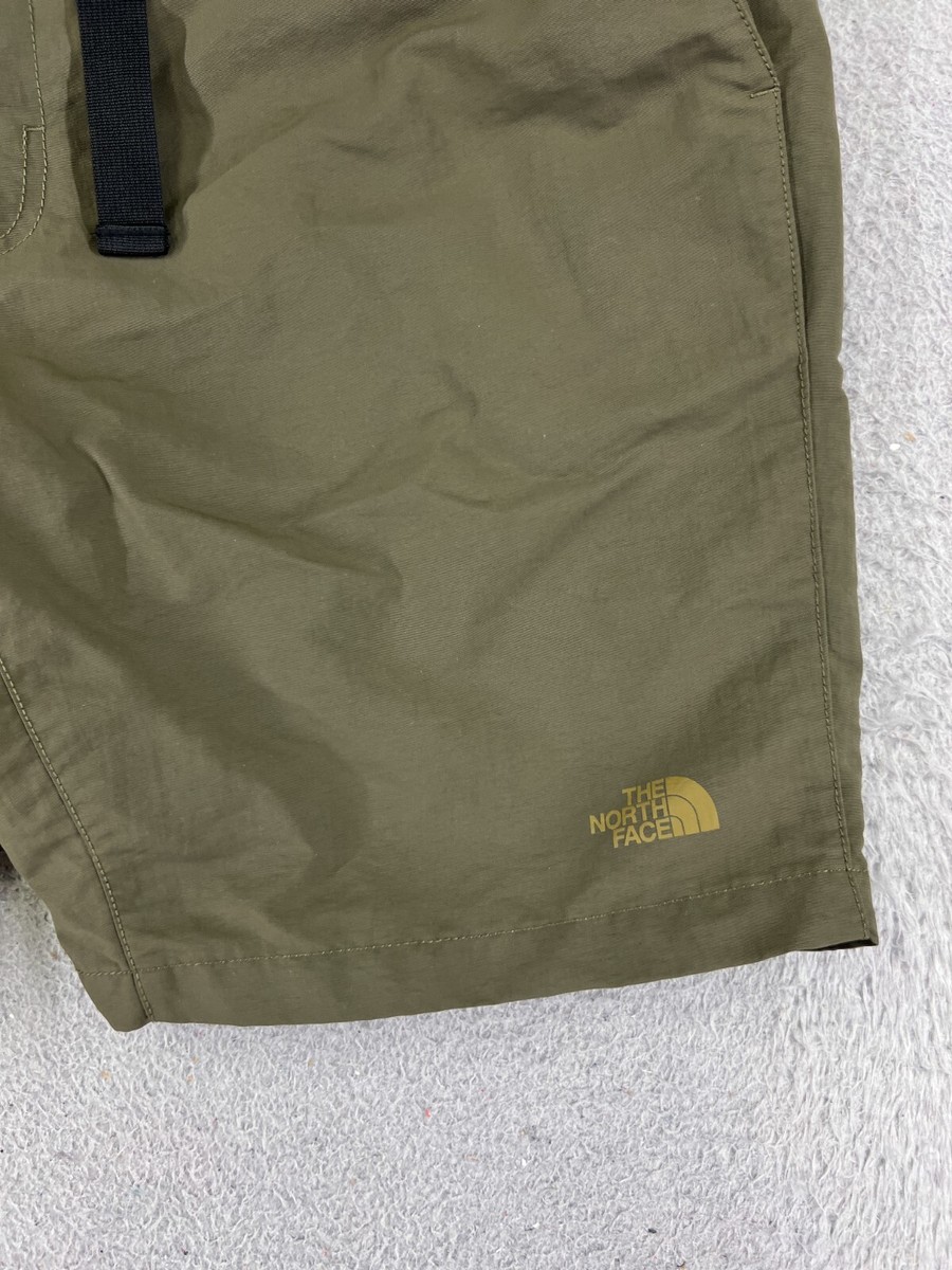 The North Face Shorts Men 40 Green 100% Nylon Belted Kayak Boating 