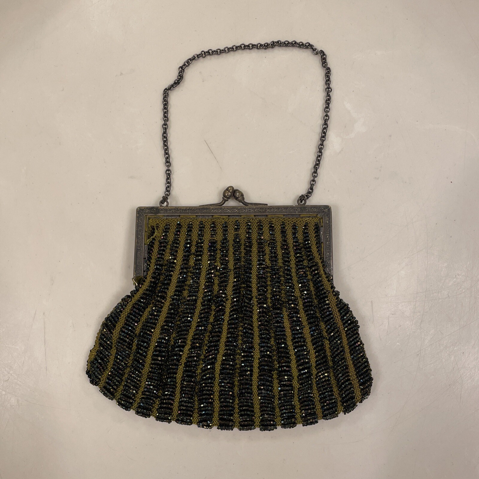 Beaded Evening Bag Clamshell - image 1