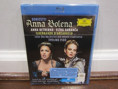 DONIZETTI: Anna Bolena (Blu-ray) Ildebrando D'Arcangelo, Anna Netrebko  SEALED