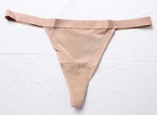 Negative Women's Low Rise Semi Sheer Sieve Thong ZG3 Buff Size XL NWT