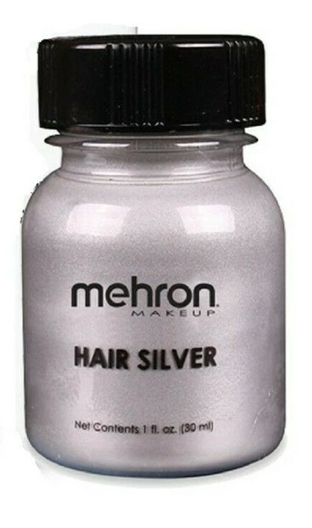 Mehron Maquillaje Líquido Cabello Blanco/Plateado- Color Pintura Cabello 1oz Elige Cualquiera 1 Foto 4 de 4