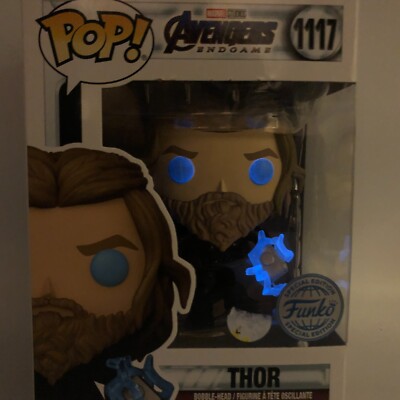 Funko POP! Marvel Avengers Endgame THOR Bobble Head Glow in Dark Figur #1117