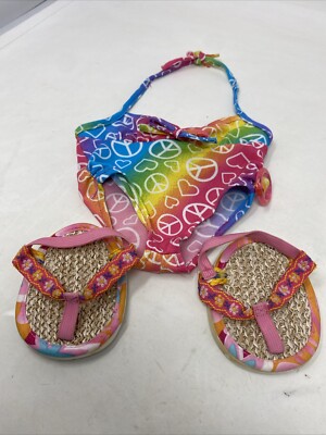 build a bear Werkstatt Badeanzug mit Sandalen Bekleidungsset