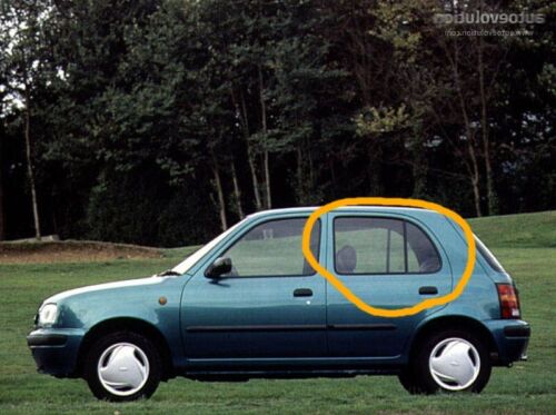 Nissan micra k11 mk2 5 türig 1994-2002 Heckscheibe Fallglas Beifahrer links - Bild 1 von 4
