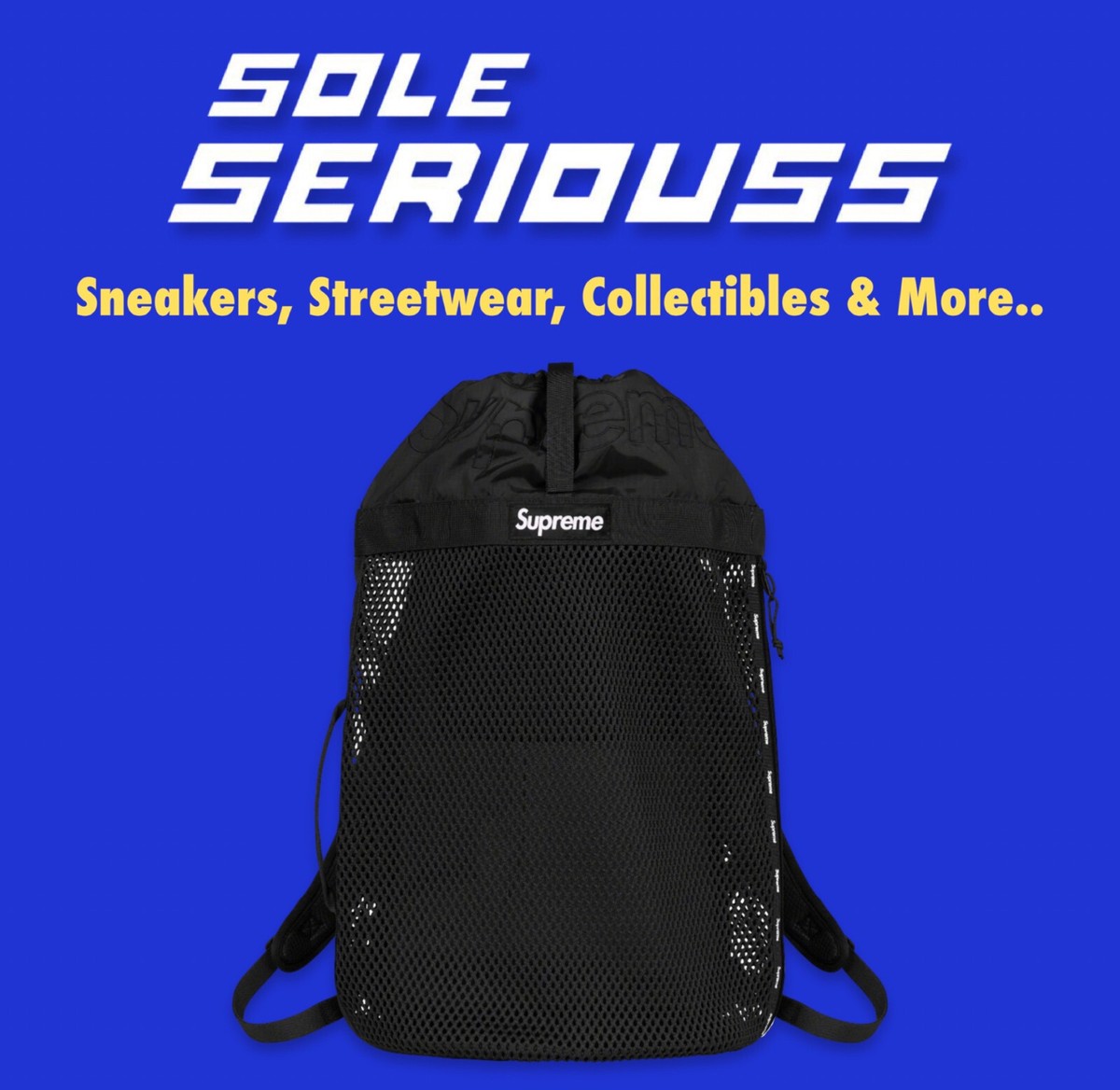Supreme Mesh Backpack Black SS23