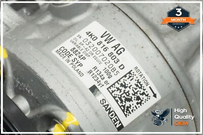 2019-2024 AUDI A6 A7 3.0 A/C AIR CONDITIONING COMPRESSOR