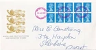GB 1989 Definitives Second Class Booklet FDC Yeovil cancel written encl. VGC