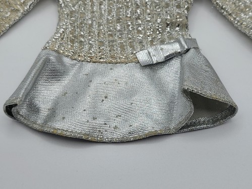 Vintage Barbie #1885 Silver Sparkle Salute To Silver 1969 Dress Tlc - Picture 13 of 15