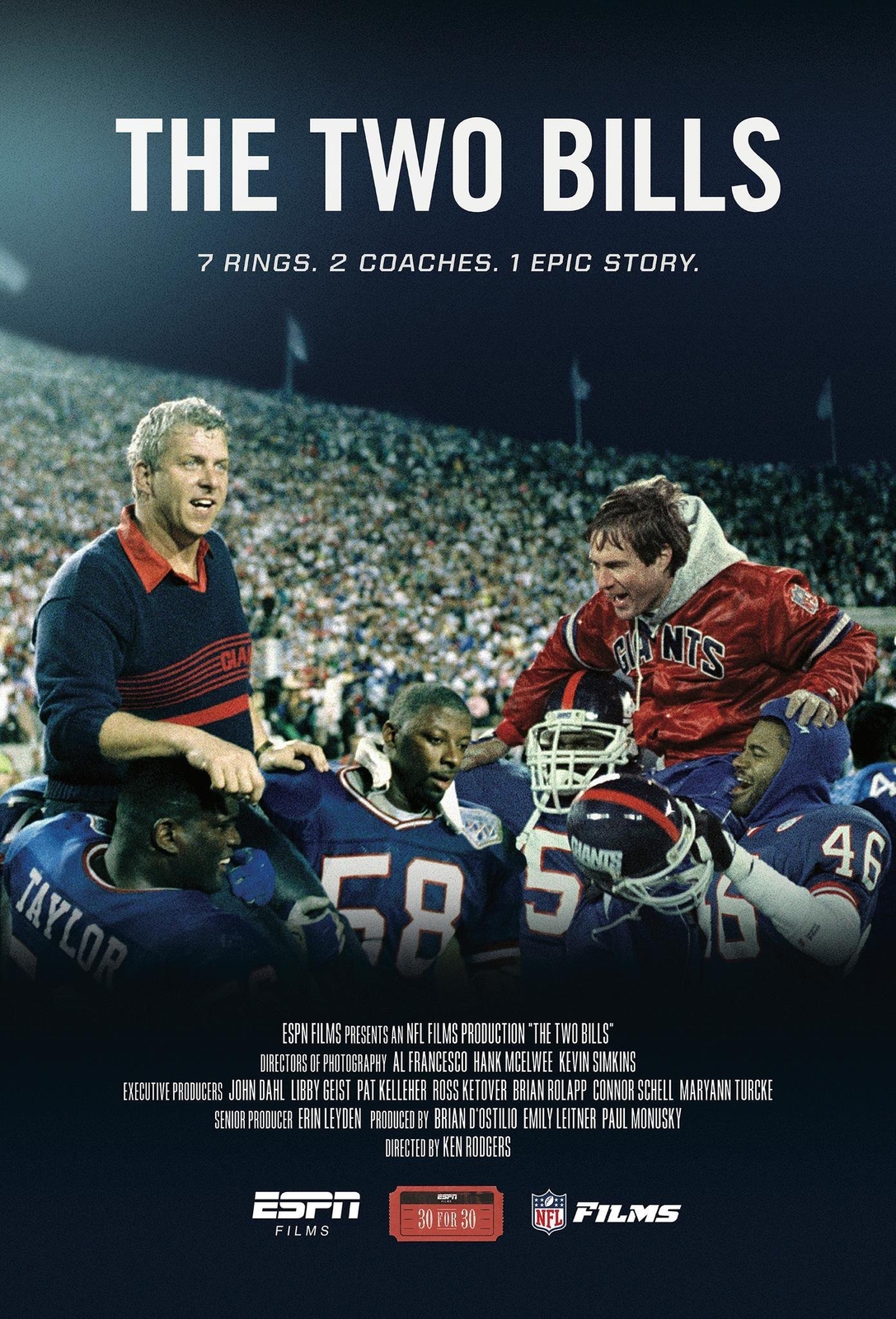 ESPN Films 30 for 30: The Two Bills (DVD) Bill Parcells Bill Belichick