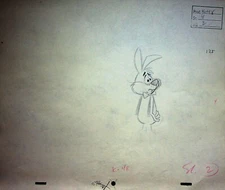 Loopy De Loop 1963  Production Habit Rabbi Hand-Drawn Pencil Layout COLUMBIA