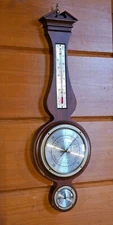 Vintage 20 1/2" Antique Airguide Barometer Weather Station