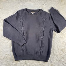 The Territory Ahead Cotton Blend Crewneck Pullover Sweater Grey Mens XL