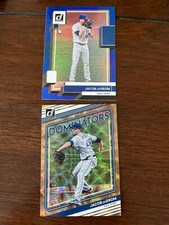 2022 Donruss Jacob deGrom DOMINATORS GOLD /999, blue foil refractor insert SP