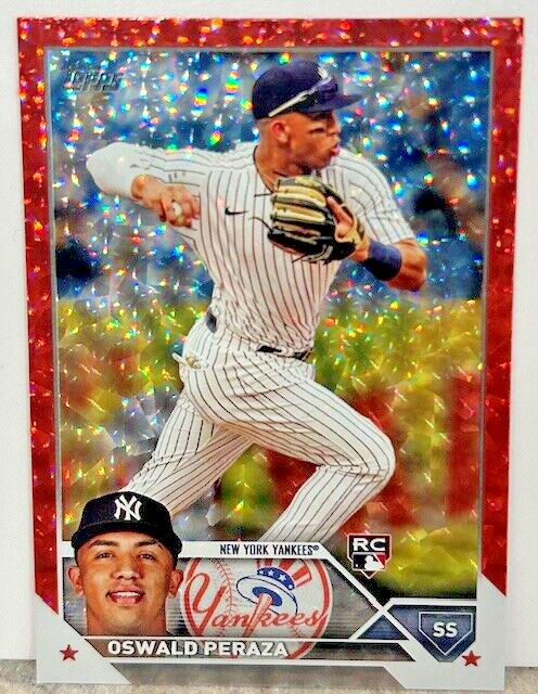 2023 Topps Red Foilboard #94  /199 Oswald Peraza RC New York Yankees
